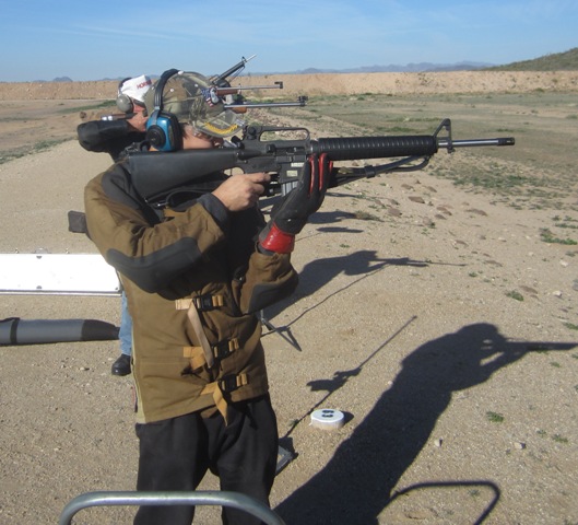 shooter with AR15A2