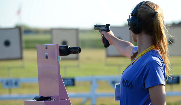 Pistol Shooter at Camp
              Perry